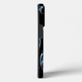 Pearly Blue Floral Case-Mate iPhone Hülle (Rückseite / Rechts)