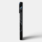 Pearly Blue Floral Case-Mate iPhone Hülle (Rückseite / Links)