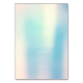 Pearly Blue Opal Peach Pink Gold Personalisierter  Tischnummer (Rückseite)