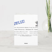 Pearly Blue (Thank You Note) Dankeskarte (Rückseite)