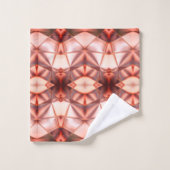 Pearly borundy to Lachs rapport digital shape Badhandtuch Set (Waschlappen)