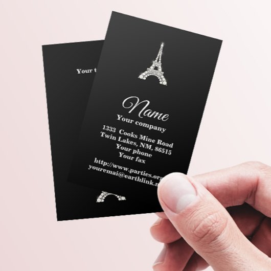 Pearly Eiffel Tower Visitenkarte