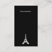 Pearly Eiffel Tower Visitenkarte (Rückseite)