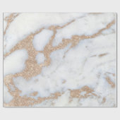Pearly Ivory Gold Champagner Glitzer Gray Marble Geschenkpapier (Flach)