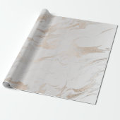 Pearly Ivory Gold Pastel Metallic Glam Glam Geschenkpapier (Ungerollt)