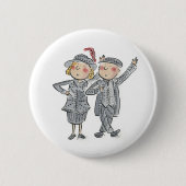 Pearly King und Queen Button (Vorderseite)