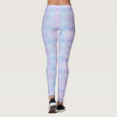 Pearly Psychedelic Pastel Lavender Blue Pink Leggings (Rückseite)