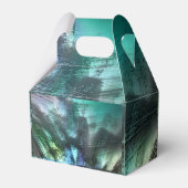 Pearly rock Textur in blauem Zyan bis silvery grau Geschenkschachtel (Rückseite)