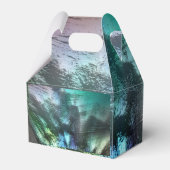 Pearly rock Textur in blauem Zyan bis silvery grau Geschenkschachtel (Vorderseite)