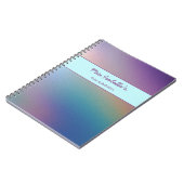 Pearly Shimmer Notebook individuell anpassbar Notizblock (Linke Seite)