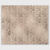 Pearly Titanium Ivory Blumenglas Shiny Glam Geschenkpapier (Flach)