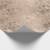 Pearly Titanium Ivory Blumenglas Shiny Glam Geschenkpapier (Ecke)