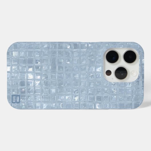 Pearly Turquoise Personalisiert Phone Case (Rückseite (Horizontal))