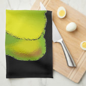 Pears Digital Art Black Background Küchentuch (Viertel Falte)