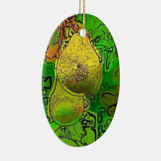 PEARS KERAMIK ORNAMENT (Rechts)