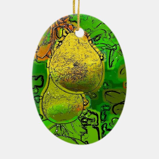 PEARS KERAMIK ORNAMENT (Hinten)