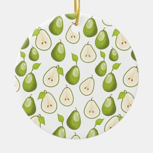 Pears Pattern Keramik Ornament (Vorne)