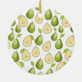 Pears Pattern Keramik Ornament (Hinten)