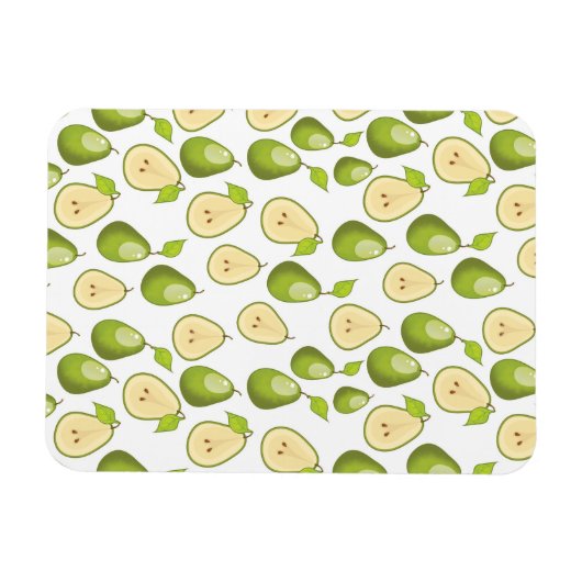 Pears Pattern Magnet (Horizontal)