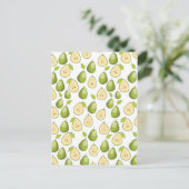 Pears Pattern Postkarte (Stehend Vorderseite)