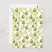 Pears Pattern Postkarte (Vorne/Hinten)