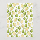 Pears Pattern Postkarte (Vorderseite)