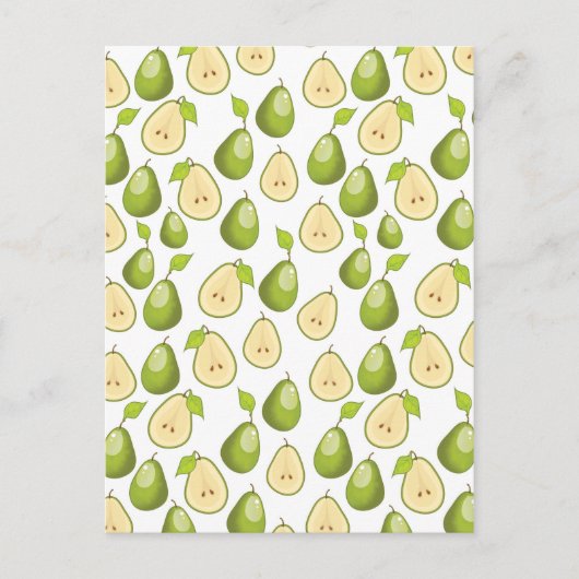 Pears Pattern Postkarte (Vorderseite)