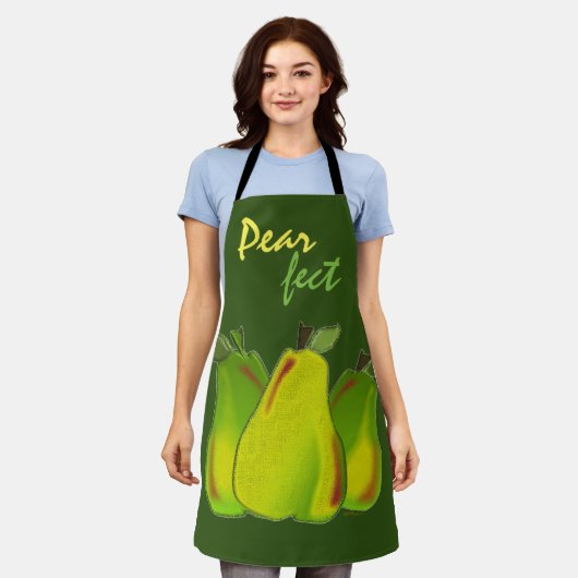 PEARS Perfekte Handgezeichnete Kunst Schürze (Getragen)
