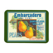 Pears Retro Crate Art Magnet (Horizontal)