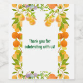 Pears sagt Danke Weinetikett (Einzelnes Label)