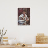 Pears Soap Girl Waschen Hund Poster (Küche)