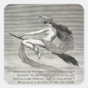 Pears Soap Hexe Quadratischer Aufkleber