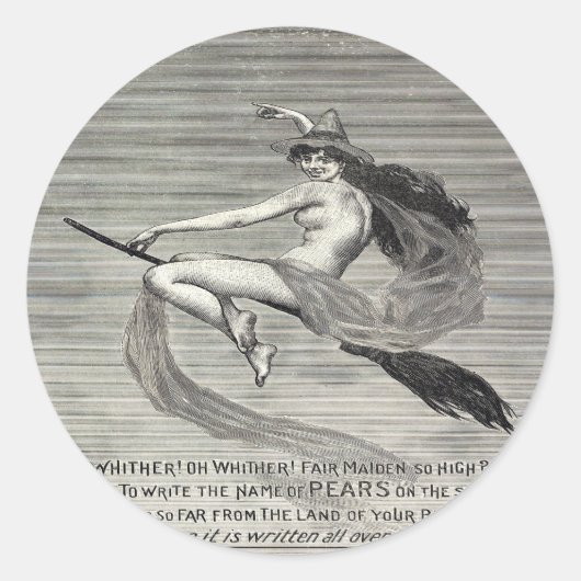 Pears Soap Hexe Runder Aufkleber (Vorderseite)