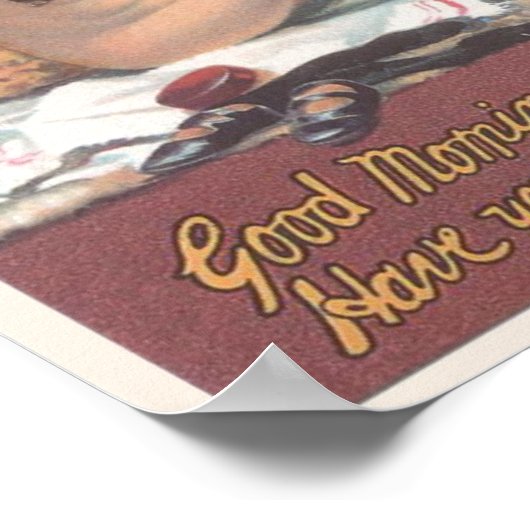 Pears Soap Kat Bath Ad Poster (Ecke)