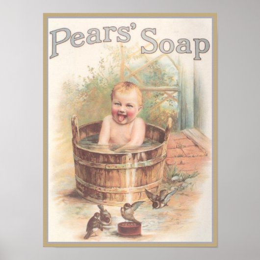 Pears Sopa Baby Ad Poster (Vorne)