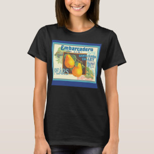 Pears Vintage Santa Clara Obstlabel-Kunst-T-Shirt T-Shirt