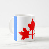 Pearson-Wimpel (kanadischer Flaggen-Antrag) Kaffeetasse (Vorderseite Links)