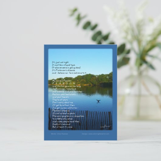 Pearson's Disease - Chris Pearson Postkarte (Stehend Vorderseite)