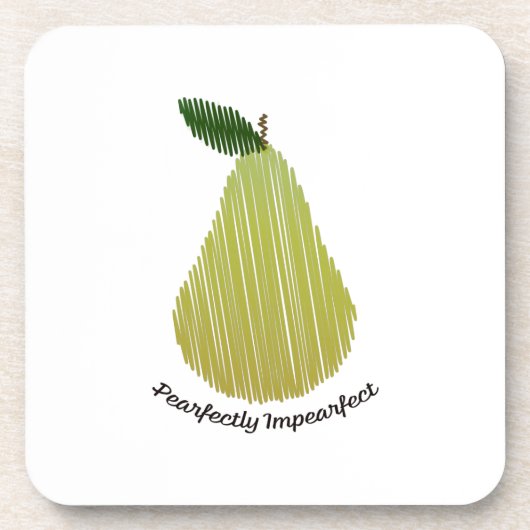 Peartly Impearfect Getränkeuntersetzer (Vorderseite)