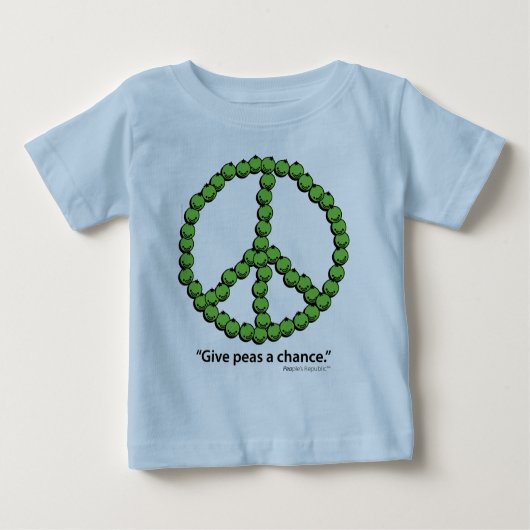 Peas A Chance Baby T-shirt (Vorderseite)