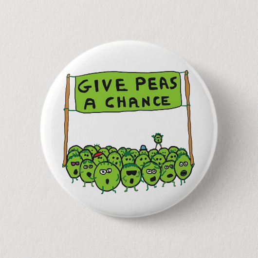 Peas A Chance Button (Vorderseite)