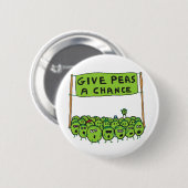 Peas A Chance Button (Vorne & Hinten)