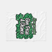 Peas A Chance Fleecedecke (Vorderseite (Horizontal))