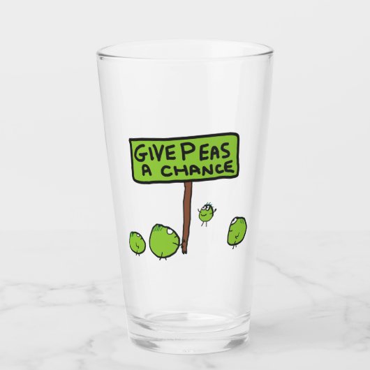 Peas A Chance Glas (Vorderseite)