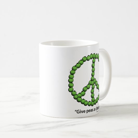 Peas A Chance Kaffeetasse (VorderseiteRechts)