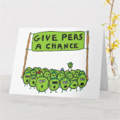 Peas A Chance Karte (Gelbe Blume)