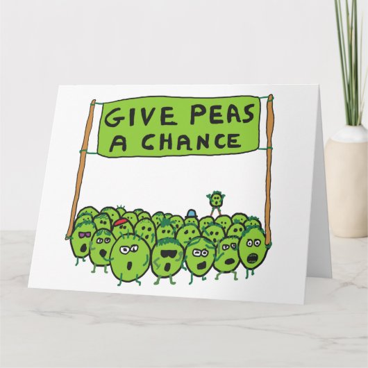 Peas A Chance Karte (Vorderseite)