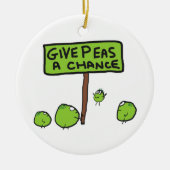 Peas A Chance Keramik Ornament (Vorne)