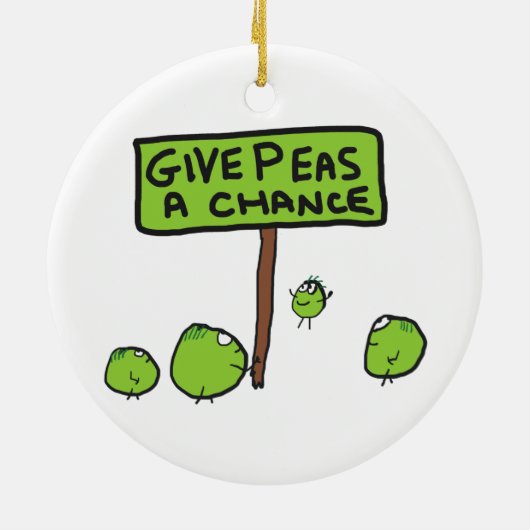 Peas A Chance Keramik Ornament (Hinten)