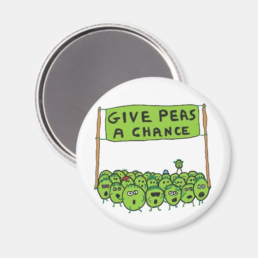 Peas A Chance Magnet (Vorderseite/Rückseite)